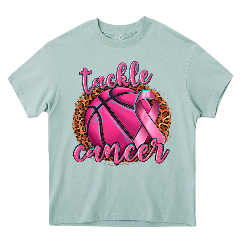 Tackle Cancer Basketball Heavy Core Tee by texasbilliewilder | Teevron