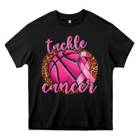 Black tackle cancer basketball Heavy Core Tee - texasbilliewilder