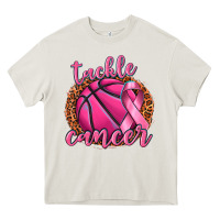 Cream tackle cancer basketball Heavy Core Tee - texasbilliewilder