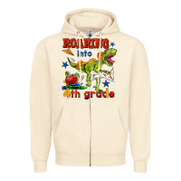 Sandshell roaring into 4th grade Zipper Hoodie - BundleAndBundleShop