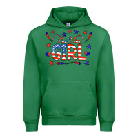 Emerald all american girl doodle letters Urban Hoodie - CowCowDesign