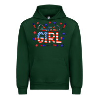 Forest Green all american girl doodle letters Urban Hoodie - CowCowDesign