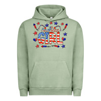 Pigment Oil Green all american girl doodle letters Urban Hoodie - CowCowDesign