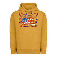 Pigment Peanut Butter all american girl doodle letters Urban Hoodie - CowCowDesign
