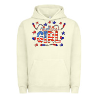Pigment Pistachio all american girl doodle letters Urban Hoodie - CowCowDesign
