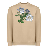 Mushroom white dawn rose Heavyweight Sweatshirt - LillyAllenDesigns