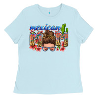 Baby Blue mexican mom Ladies Tee - Zillion Design Studio