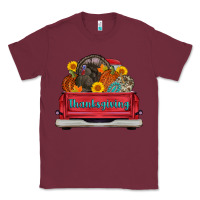 Burgundy thanksgiving truck turkey pumpkin Classic Tee - AdoDesignShop