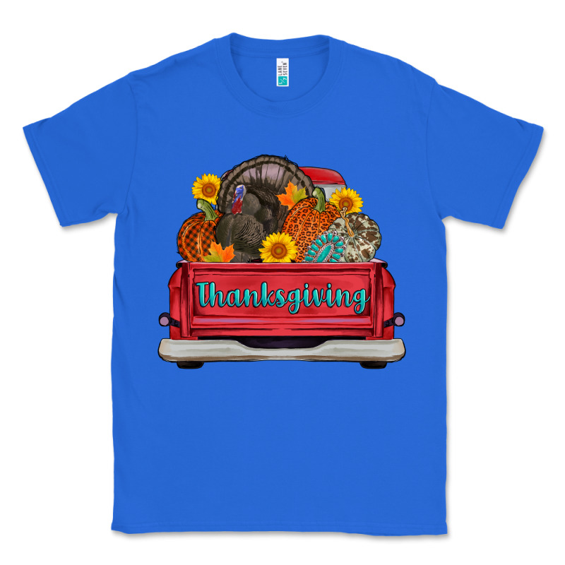 Thanksgiving Truck Turkey Pumpkin Classic Tee by AdoDesignShop | Teevron