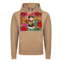 Vintage Coffee Mexican girl Vintage Hoodie - RanaPortraitStore