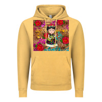 Vintage Mustard Mexican girl Vintage Hoodie - RanaPortraitStore