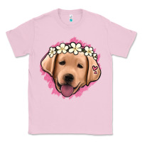 Bubblegum Pink jack russel floral kopyası Classic Tee - Jasminsmagicworld