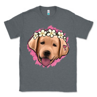 Charcoal Heather jack russel floral kopyası Classic Tee - Jasminsmagicworld