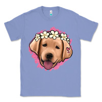 Colony Blue jack russel floral kopyası Classic Tee - Jasminsmagicworld