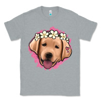 Heather Grey jack russel floral kopyası Classic Tee - Jasminsmagicworld