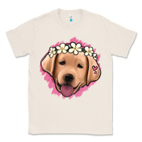 Natural jack russel floral kopyası Classic Tee - Jasminsmagicworld