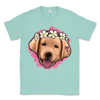 Seafoam jack russel floral kopyası Classic Tee - Jasminsmagicworld