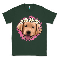 Sports Green jack russel floral kopyası Classic Tee - Jasminsmagicworld