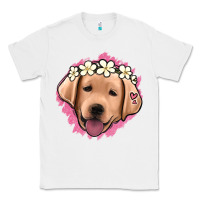 White jack russel floral kopyası Classic Tee - Jasminsmagicworld