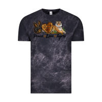 Cloud Black Peace Love Tigers Vintage Tee - LillyAllenDesigns