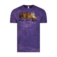 Cloud Purple Peace Love Tigers Vintage Tee - LillyAllenDesigns