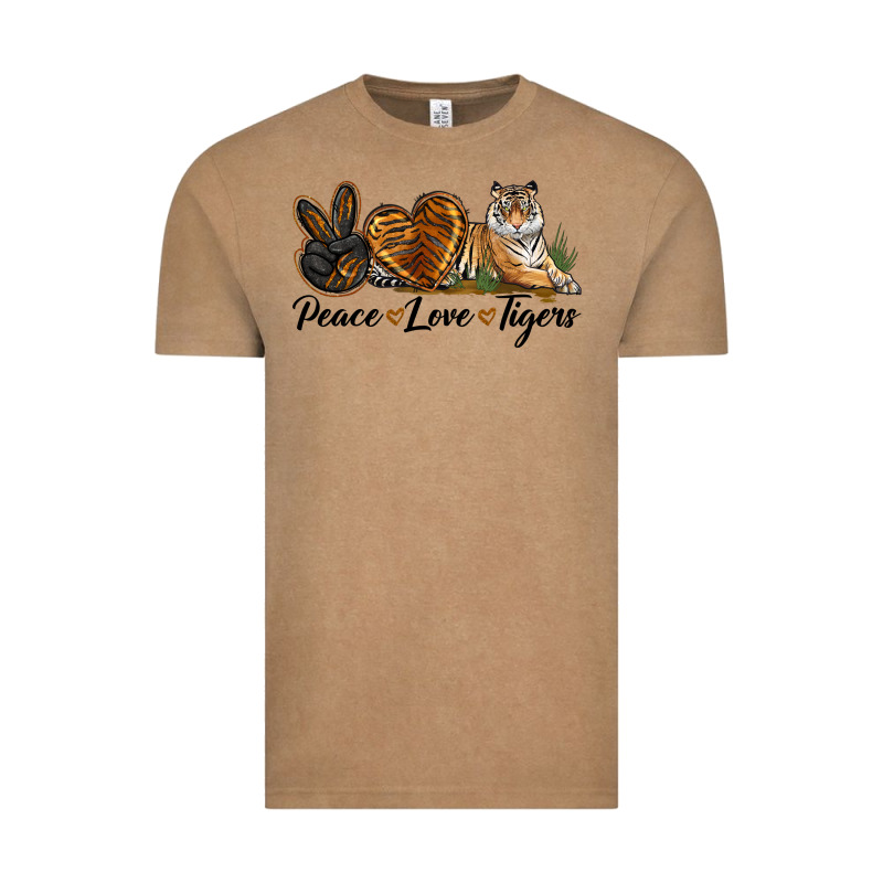 Peace Love Tigers Vintage Tee by LillyAllenDesigns | Teevron