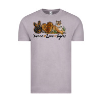 Vintage Zinc Peace Love Tigers Vintage Tee - LillyAllenDesigns