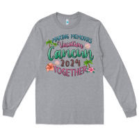 Heather Grey making memories vacation cancun 2024 together Long Sleeve Tee - MaliasSmallBusiness