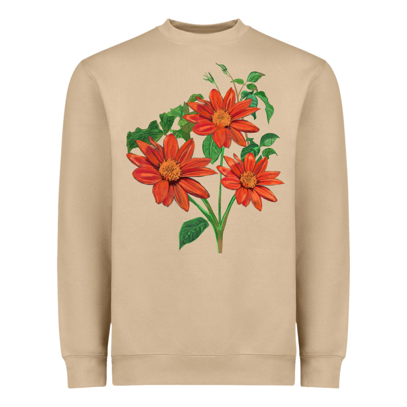 Tithonia Fiesta Del Sol Sunflower Heavyweight Sweatshirt by LillyAllenDesigns | Teevron