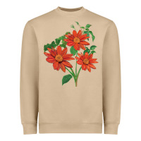 Mushroom tithonia fiesta del sol sunflower Heavyweight Sweatshirt - LillyAllenDesigns