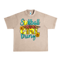 French Oak softball it's a girl thing Urban Heavy Tee - LillyAllenDesigns
