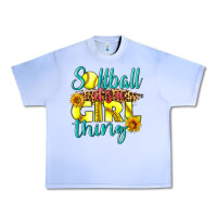Grape Ice softball it's a girl thing Urban Heavy Tee - LillyAllenDesigns