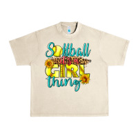 Sandshell softball it's a girl thing Urban Heavy Tee - LillyAllenDesigns