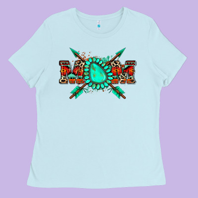 Aztec Mom Ladies Tee Designed By Zillion Design Studio
