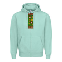 Seafoam American football dad pen wrap Zipper Hoodie - BundleAndBundleShop