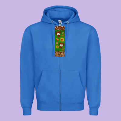 American Football Dad Pen Wrap Zipper Hoodie Designed By Bundleandbundleshop