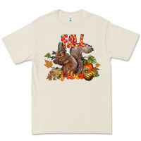 Bone Fall Vibes Squirrel Premium Tee - CowhideDigitalArt