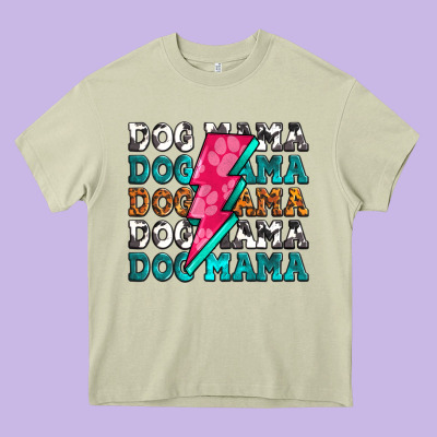 Dog Mama Heavy Core Tee Designed By Zillion Design Studio