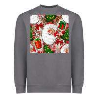 Storm Christmas Santa Claus and gift box Heavyweight Sweatshirt - NancyCooperArtShop