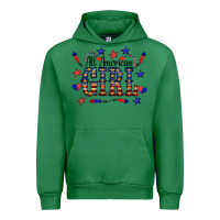 Emerald All American Girl Urban Hoodie - CowCowDesign