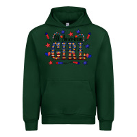 Forest Green All American Girl Urban Hoodie - CowCowDesign