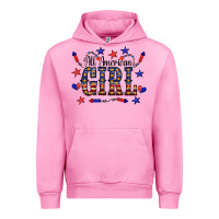 Fuchsia Pink All American Girl Urban Hoodie - CowCowDesign