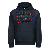 Navy All American Girl Urban Hoodie - CowCowDesign
