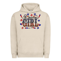 Pigment French Oak All American Girl Urban Hoodie - CowCowDesign