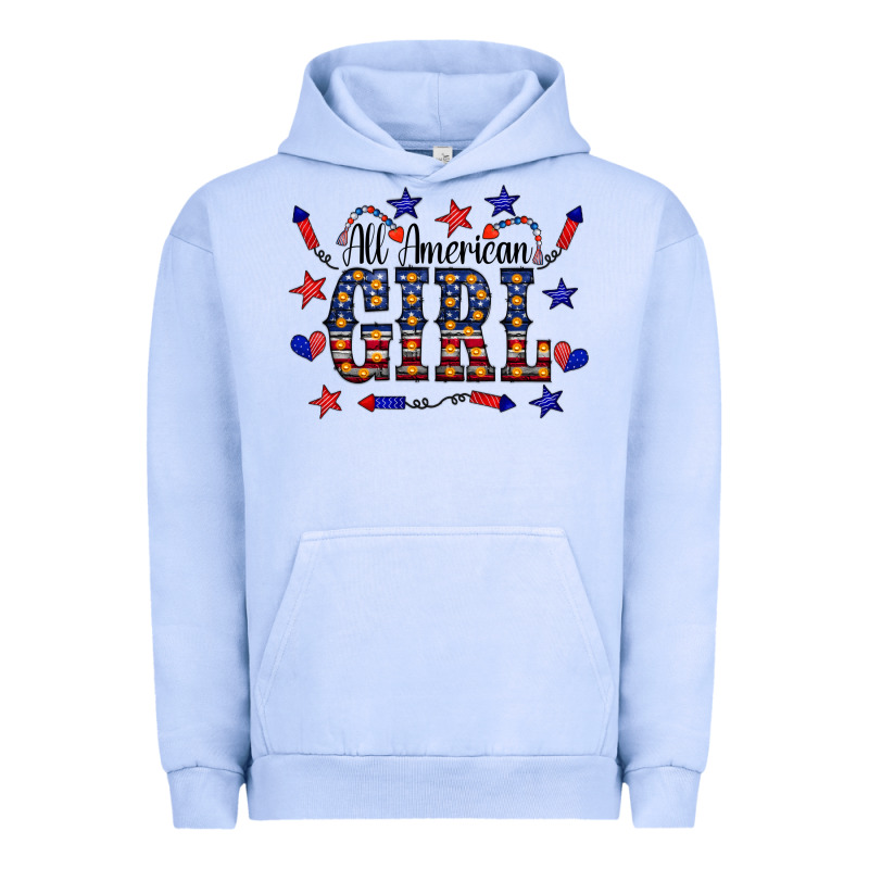 All American Girl Urban Hoodie by CowCowDesign | Teevron