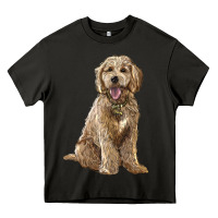 Asphalt goldendoodle Heavy Core Tee - BarkalooDesign