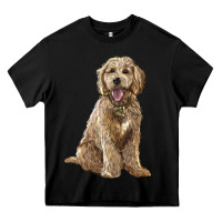 Black goldendoodle Heavy Core Tee - BarkalooDesign