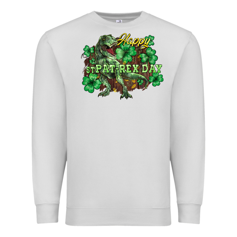 S Day T Rex Premium Sweatshirt by NancyCooperArtShop | Teevron