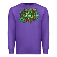 Purple s day t rex Premium Sweatshirt - NancyCooperArtShop