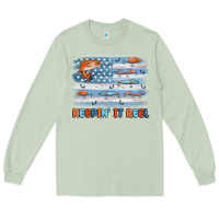 Matcha fishing lure flag keepin' it reel Long Sleeve Tee - MaliasSmallBusiness